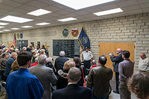 &ldquo;Taps&ldquo; played at close of ceremony. Image courtesy of Tom Parish.
