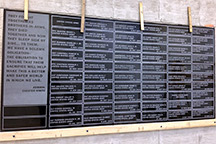 Foyer granite being installed.