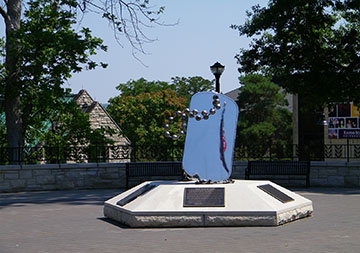 WWII Memorial outside McCain Auditorium, K-State.