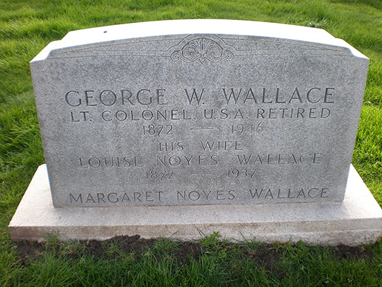 George Weed Wallace headstone - San Francisco National Cemetery.