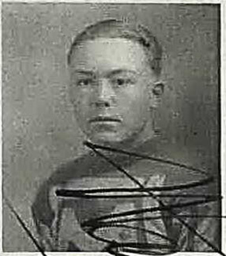 Wayne Webster and fellow members of the 1929 Manhattan High football team.