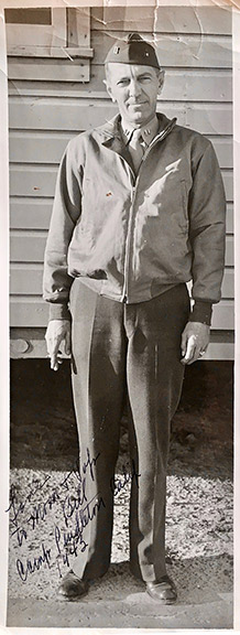Captain Skinner at Camp Pendleton,
California in 1943.