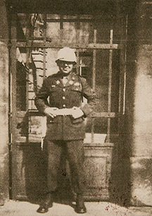 Sergeant of the Guard at the Nuremberg Trials - Jim Sharp.